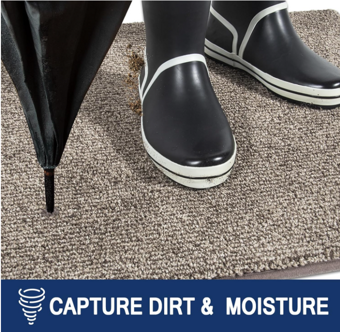 Door Mat 60x90cm Dirt Trapper Non Slip Indoor Rug Washable Pet Muddy Shoes-66