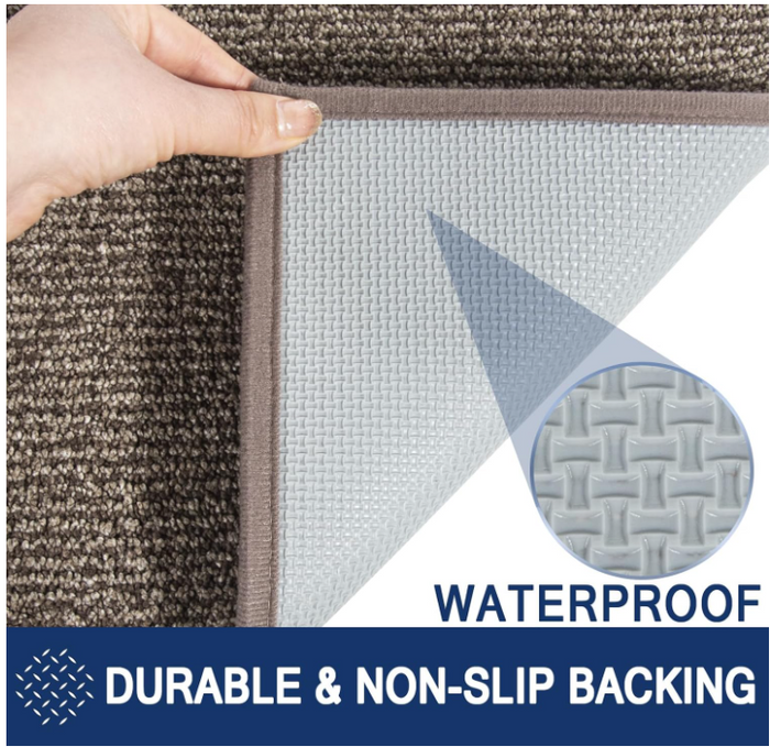 Door Mat 60x90cm Dirt Trapper Non Slip Indoor Rug Washable Pet Muddy Shoes-66