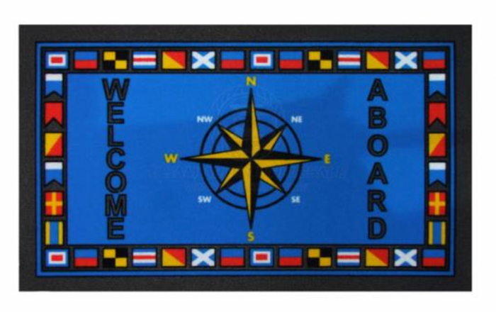 Doormat Compass Rose 40cm x 68cm Rectangle