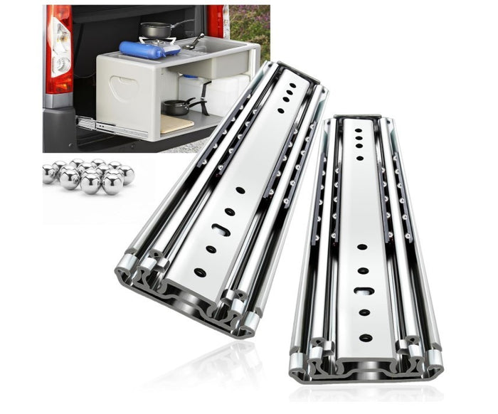 Drawer Runners Heavy Duty Ball Bearing Full Extension 209kg lock 750mm -302