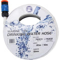 Drinking Water Hose w/ 2 PVC Quick Connect Fittings - 12mm x 10m - Per Roll - Bosuns Boat