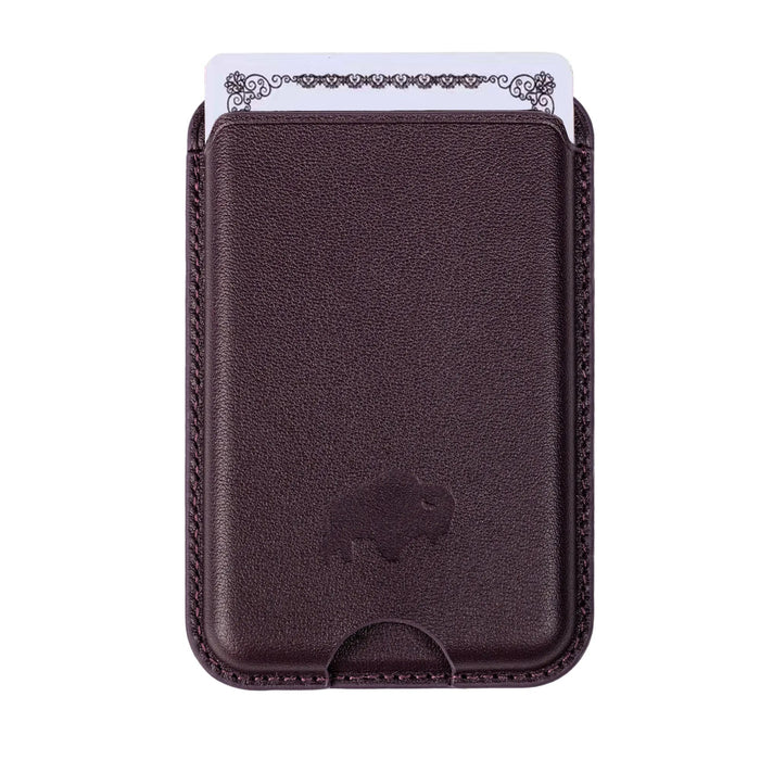 Duke Leather MagSafe Wallet, Burgundy - BlackBrook Case