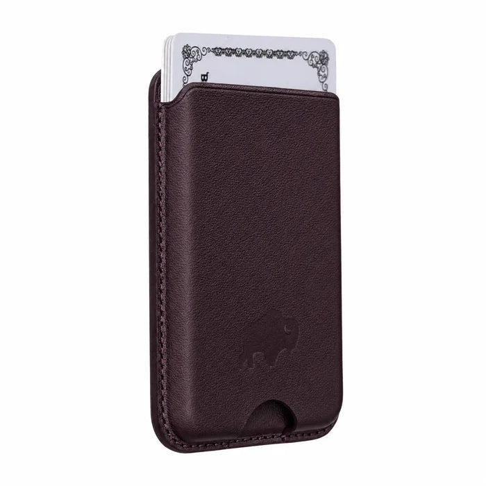 Duke Leather MagSafe Wallet, Burgundy - BlackBrook Case
