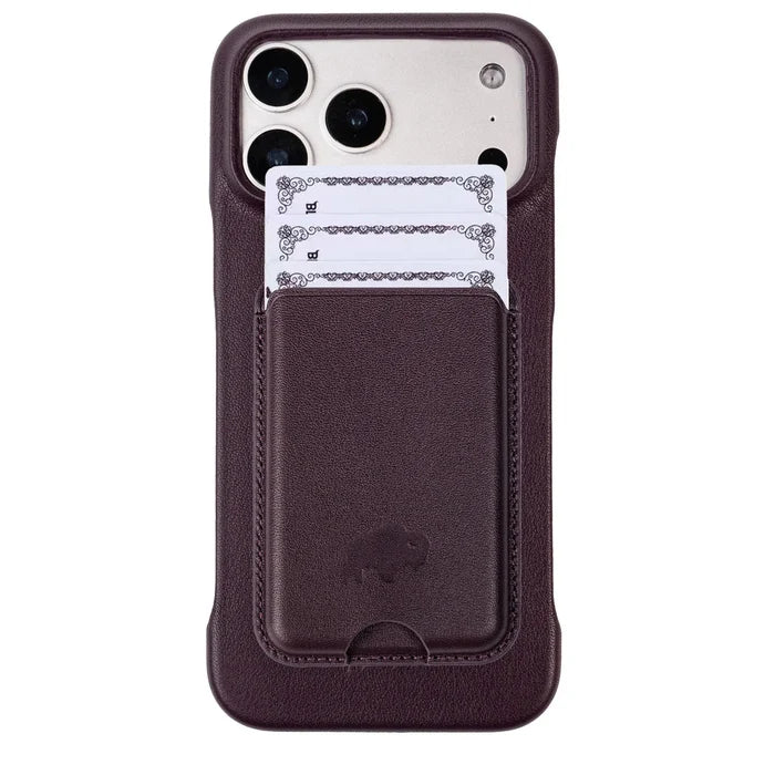 Duke Leather MagSafe Wallet, Burgundy - BlackBrook Case