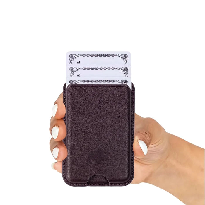 Duke Leather MagSafe Wallet, Burgundy - BlackBrook Case