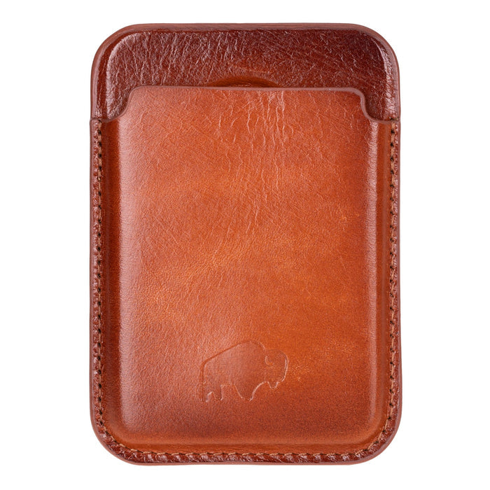 Duke Leather MagSafe Wallet, Burnished Tan - BlackBrook Case