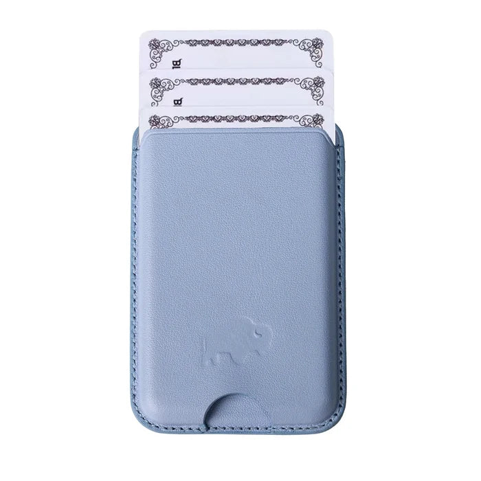 Duke Leather MagSafe Wallet, Glacier Blue - BlackBrook Case