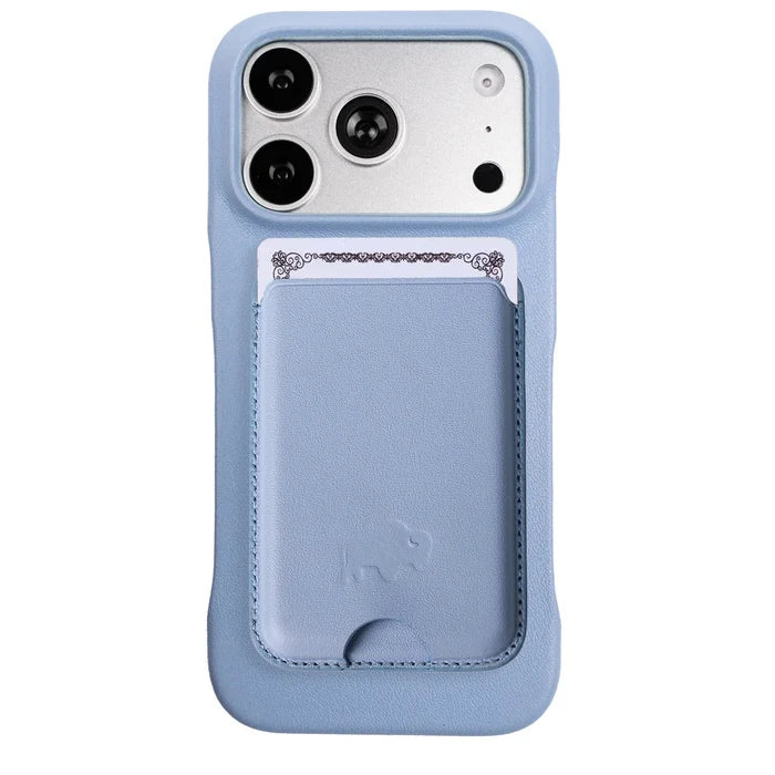 Duke Leather MagSafe Wallet, Glacier Blue - BlackBrook Case