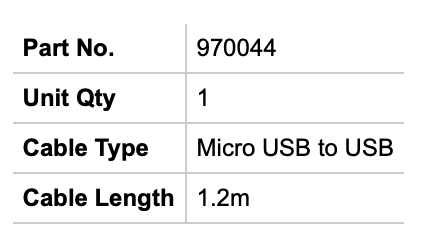 EcoXGear EcoXCable Micro USB To USB 1.2M - Bosuns Boat