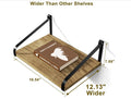 Floating Wall Shelves Rustic Wood Storage Kitchen Bathroom Bedroom-196