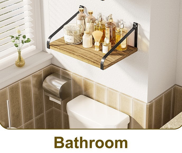 Floating Wall Shelves Rustic Wood Storage Kitchen Bathroom Bedroom-196