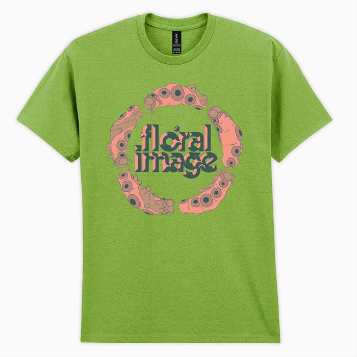 Floral Image - Green Caterpillar T-Shirt - Fuzz Club