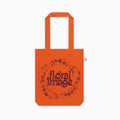 Floral Image - Orange Caterpillar Tote Bag