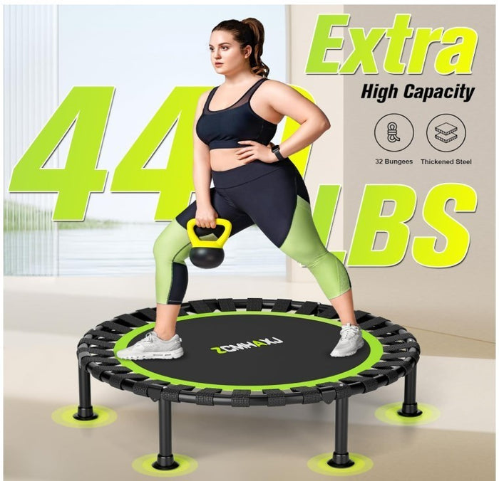 Foldable Mini Trampoline 40 inch Rebounder for Adults & Kids – 440lbs-311