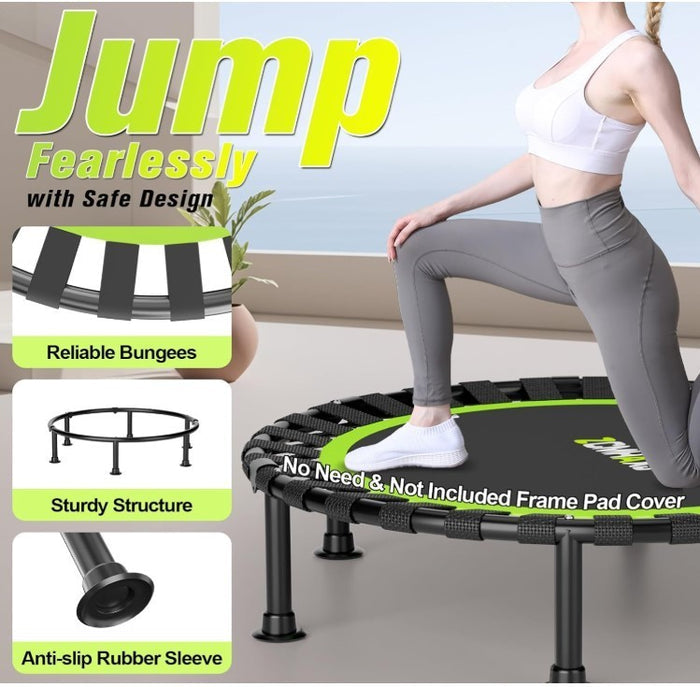 Foldable Mini Trampoline 40 inch Rebounder for Adults & Kids – 440lbs-311