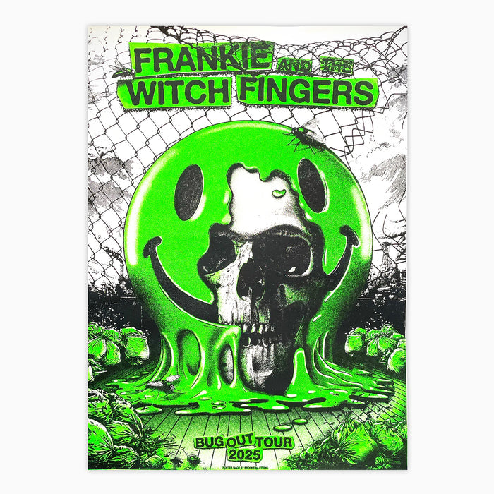 Frankie And The Witch Fingers - 2025 Bug Out Tour Poster (Brookesia)