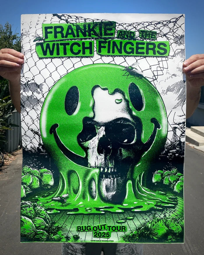 Frankie And The Witch Fingers - 2025 Bug Out Tour Poster (Brookesia)