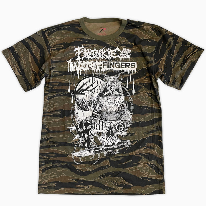 Frankie And The Witch Fingers - Moan Suffer Camo T-Shirt (Ezra Syahdian)