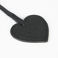 Full - Grain Leather Heart Bag Charm, Eclipse - BlackBrook Case