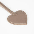 Full - Grain Leather Heart Bag Charm, Mink - BlackBrook Case