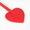 Full - Grain Leather Heart Bag Charm, Port - BlackBrook Case