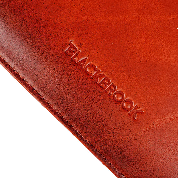 Full-Grain Leather MacBook Sleeve 15/16 inch in Burnished Tan - BlackBrook Case
