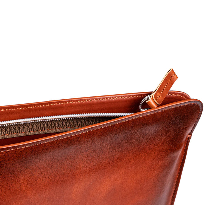 Full-Grain Leather MacBook Sleeve 15/16 inch in Burnished Tan - BlackBrook Case