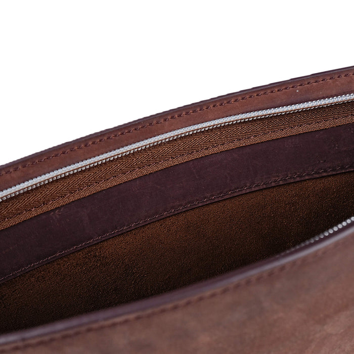 Full-Grain Leather MacBook Sleeve 15/16 inch in Distressed Coffee - BlackBrook Case