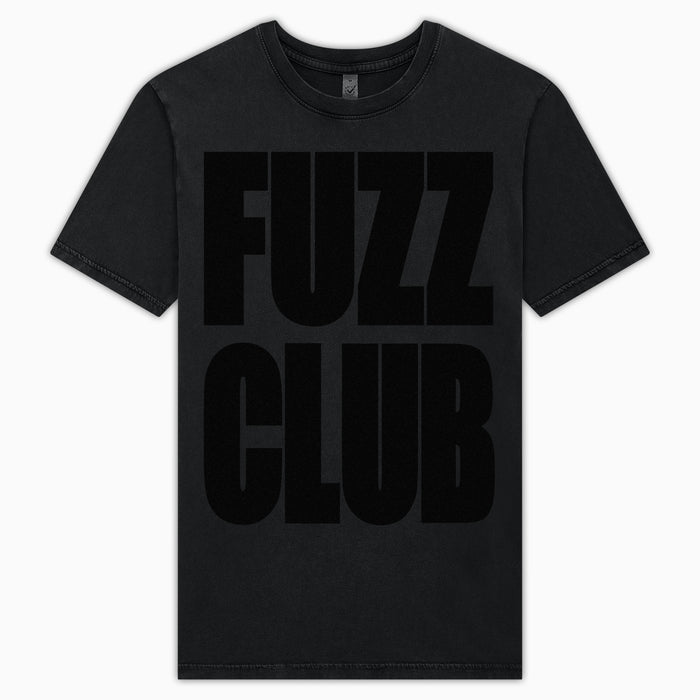 Fuzz Club - Classic Large Logo T-Shirt (Black/Black)