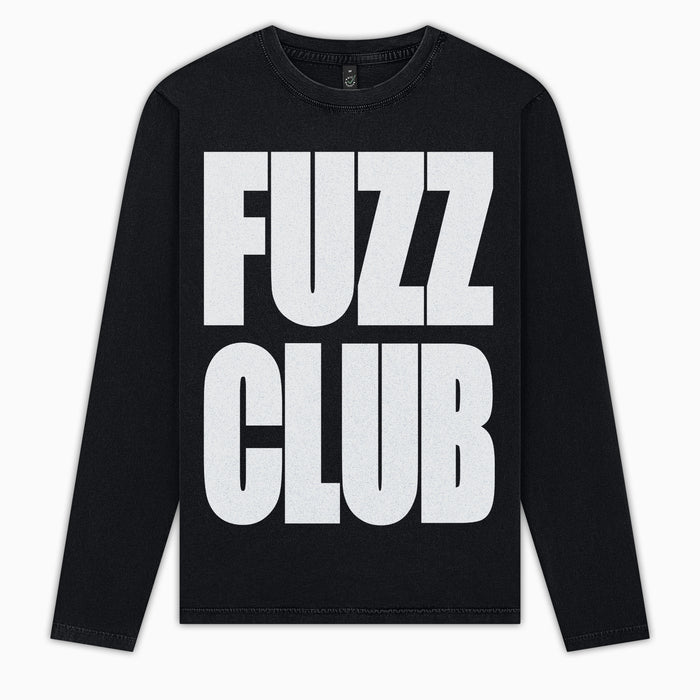Fuzz Club - Large Logo Long-Sleeve (Black/White)
