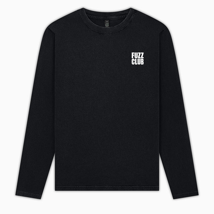 Fuzz Club - Small Logo Long-Sleeve (Black/White)