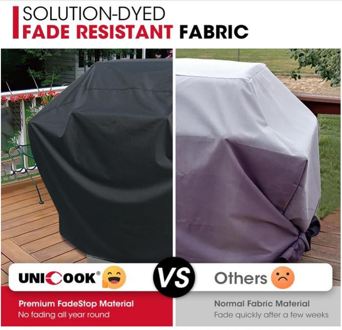 Grill Cover Oxford Fabric UV Resistant BBQ Cover 55" Waterproof Heavy Duty -123