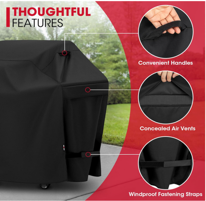 Grill Cover Oxford Fabric UV Resistant BBQ Cover 55" Waterproof Heavy Duty -123