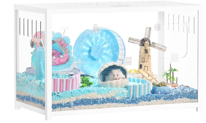 Hamster Cage Large Stackable Habitat Deep Burrow 80cm Metal Small Pet-262