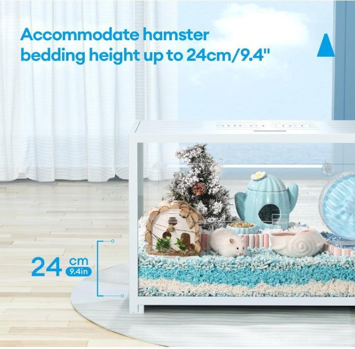 Hamster Cage Large Stackable Habitat Deep Burrow 80cm Metal Small Pet-262