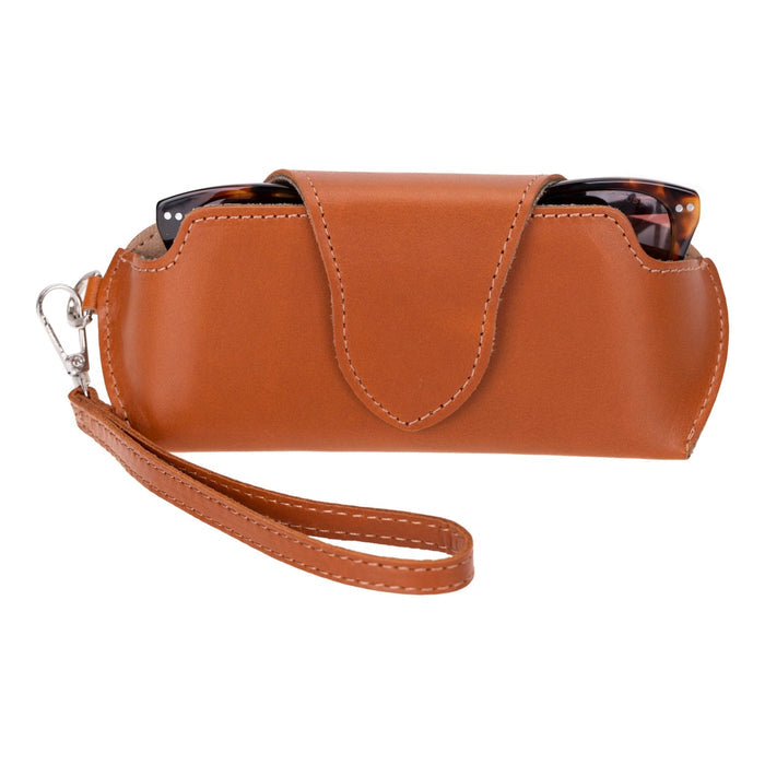 Harbor Leather Eyewear Case, Rustic Tan - BlackBrook Case