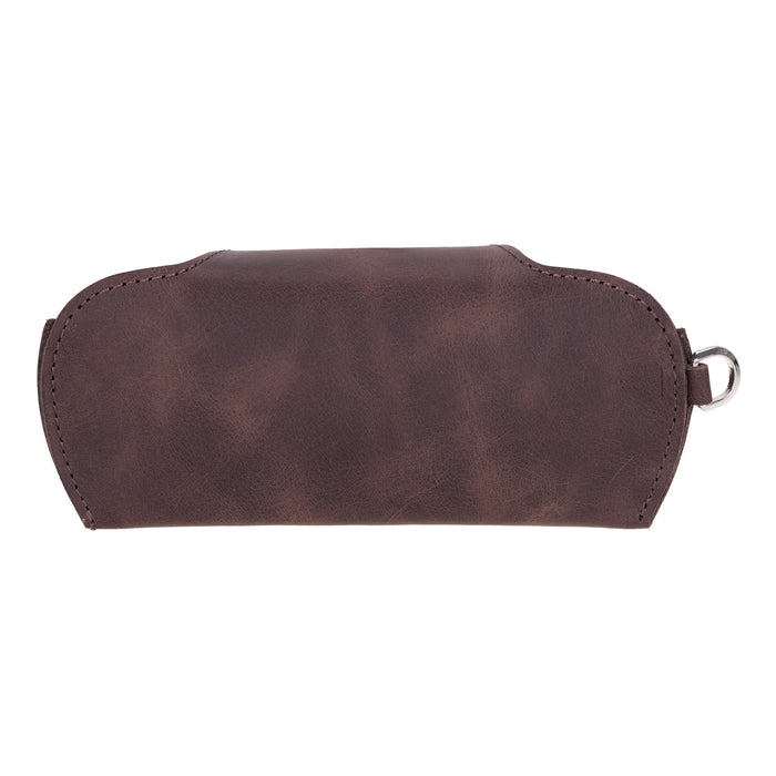 Harbor Leather Eyewear Case, Saddle Brown - BlackBrook Case