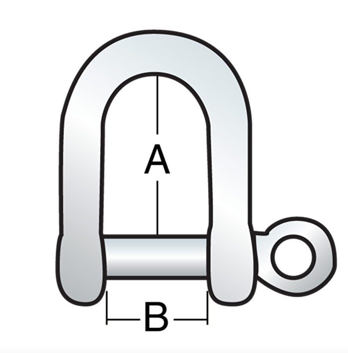 HARKEN 12mm "D" Shackle — High Resistance