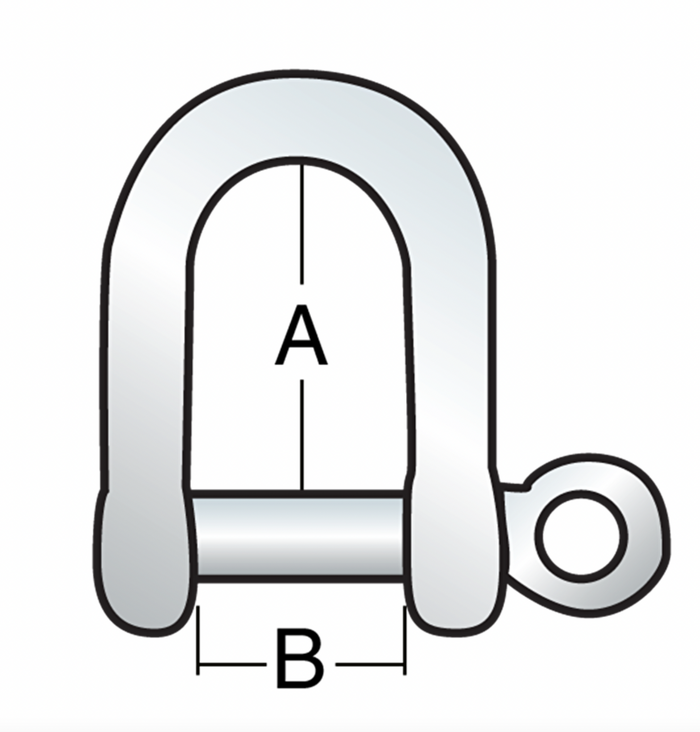 HARKEN 12mm "D" Shackle
