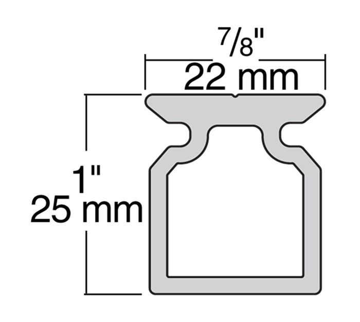 HARKEN 22mm High-Beam Track — 1.5 m