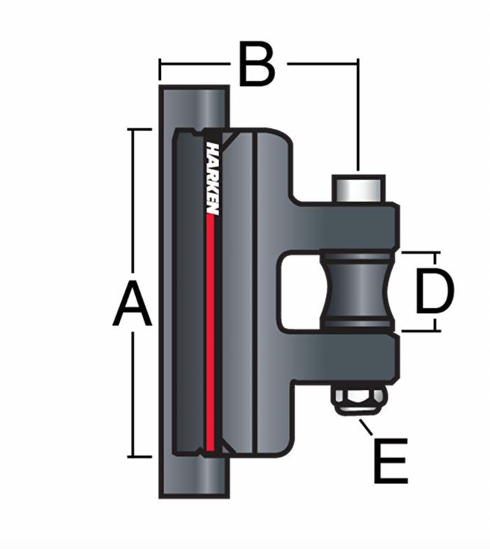 HARKEN 22mm Non-CB Battcar — Intermediate - Bosuns Boat