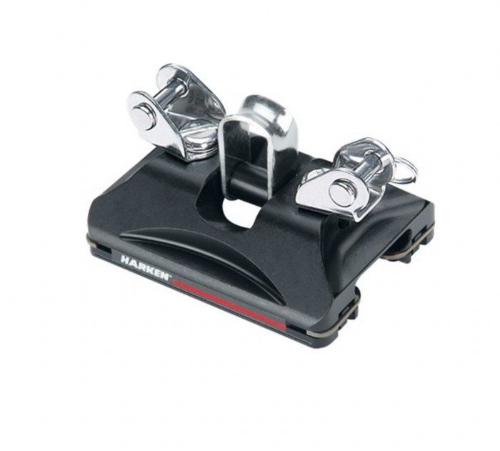HARKEN 22mm Small Boat CB Car — Pivoting Shackle, Control Tangs