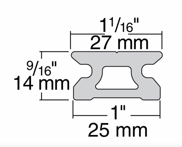 HARKEN 27mm Low-Beam Track — 1.8M - Bosuns Boat