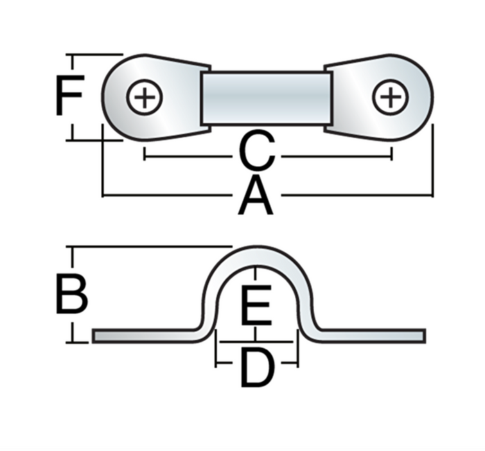 HARKEN 27mm Narrow Eyestrap (PAIR)