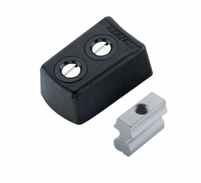 HARKEN 27mm Track Endstop Kit — Round Mast Groove, Fixed