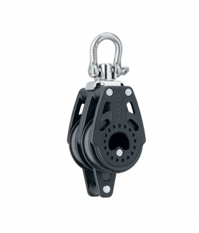 HARKEN 40mm Double Block — Swivel, Becket - Bosuns Boat