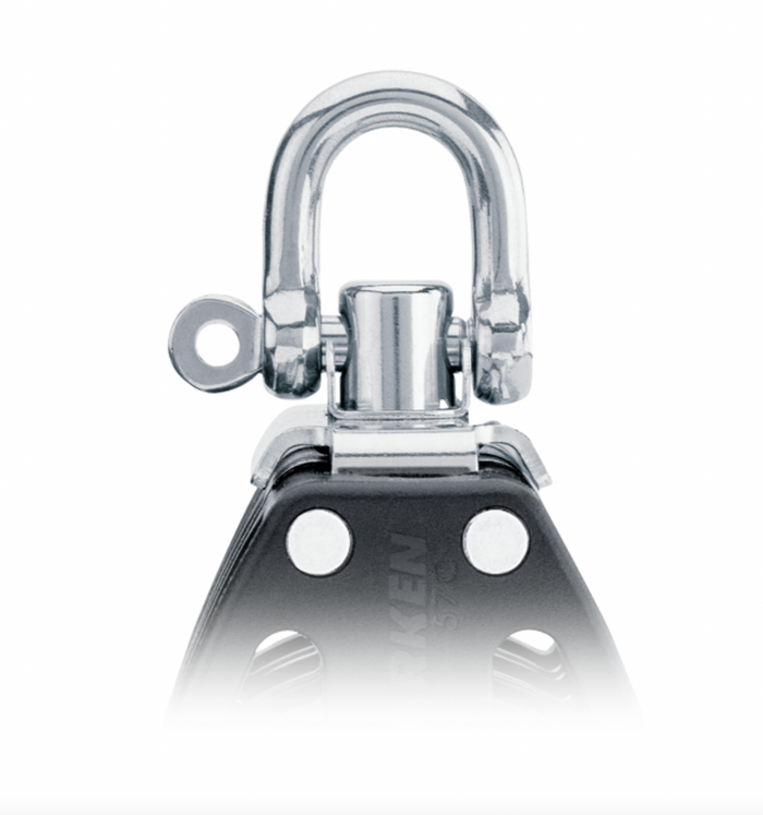 HARKEN 40mm Double Block — Swivel, Becket - Bosuns Boat