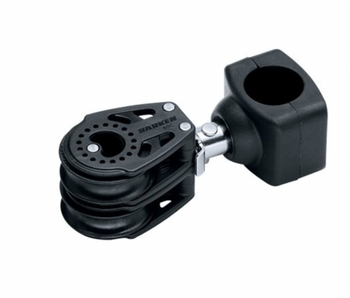 HARKEN 40mm Double Stanchion-Mount Lead Block - Bosuns Boat