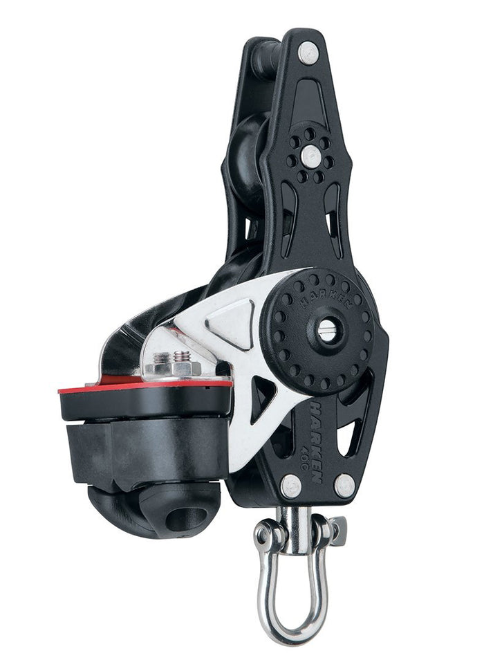 HARKEN 40mm FIDDLE BLOCK, SWIVEL, BECKET, CAM CLEAT