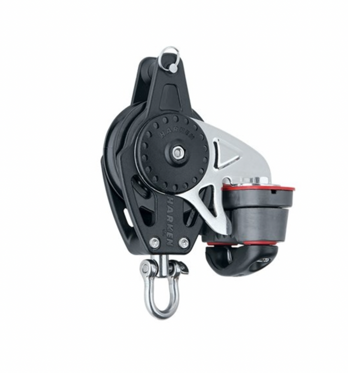 HARKEN 57mm Block — Swivel, Becket, Cam Cleat